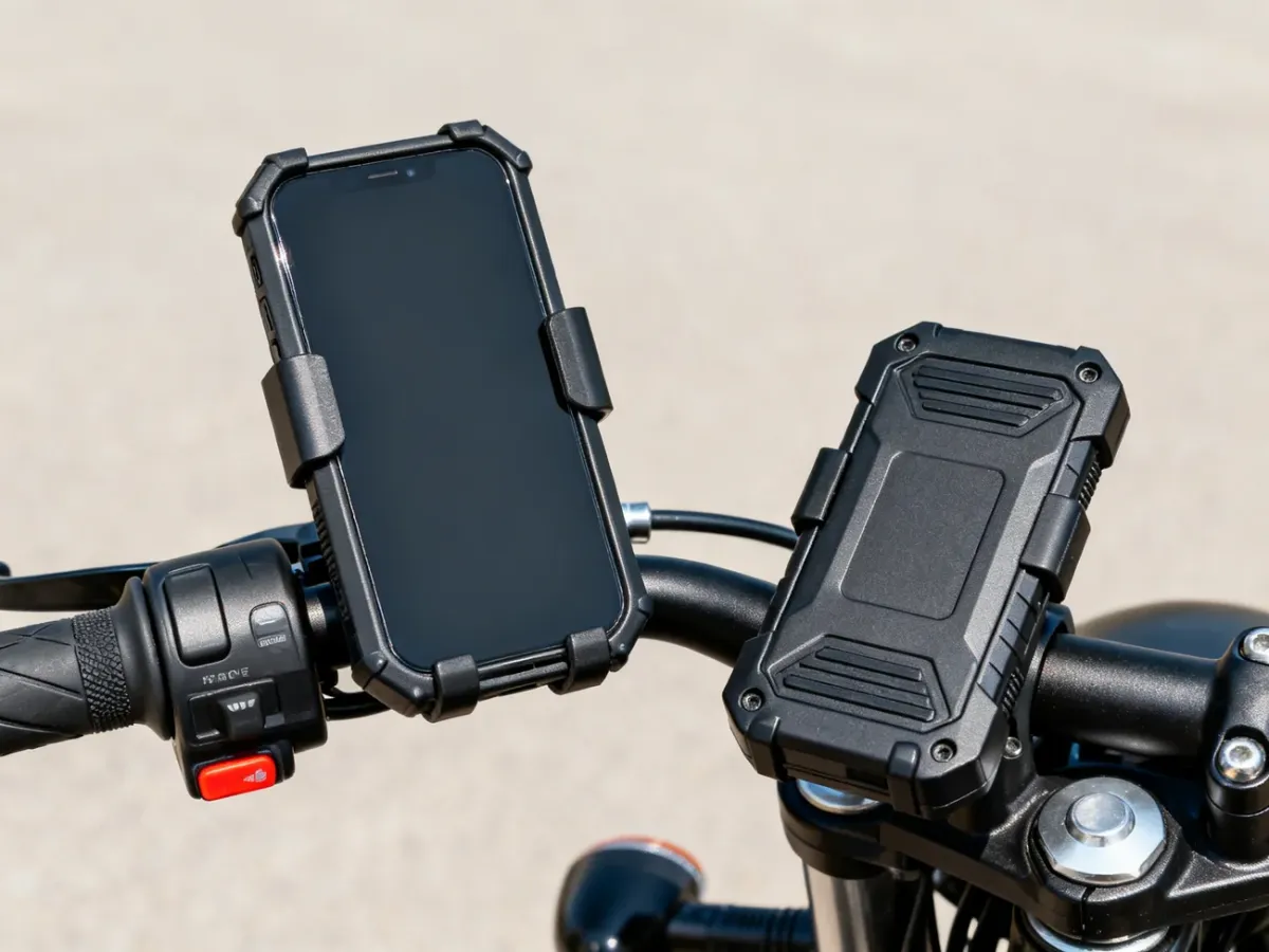 Solidne uchwyty na telefon do motocykla i roweru z ochroną przed drganiami